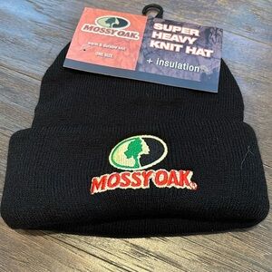 Mossy Oak Super Heavy Knit hat + insulation,fleece lined embroidered logo,beanie